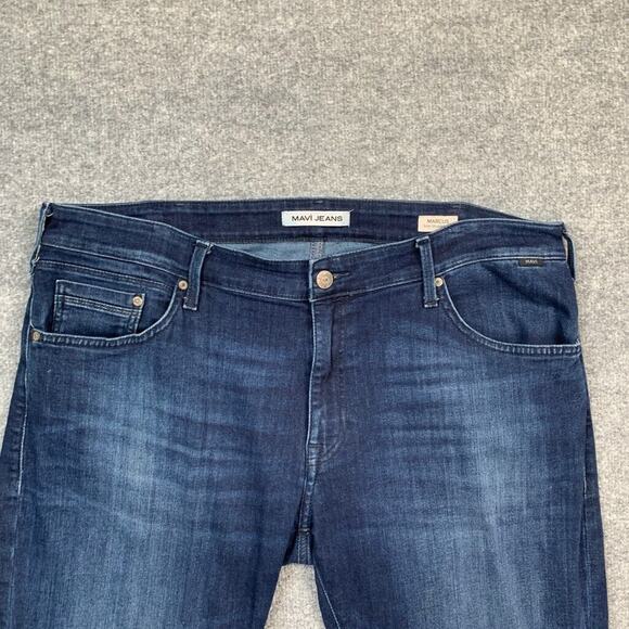 Mavi Jeans Mens 38 Marcus Slim Straight Leg High Rise Denim Stretch Cotton - Picture 3 of 16